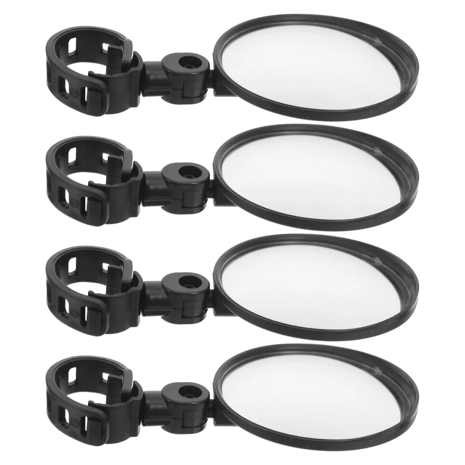 4Pcs Bike Rearview Mirror Wide Angle Adjustable Handlebar Mount Plastic Convex Mirror for City Commute Mountain and Electric
4Pcs Bike Rearview Mirror Wide Angle Adjustable Handlebar Mount Plastic Convex Mirror for City Commute Mountain and Electric