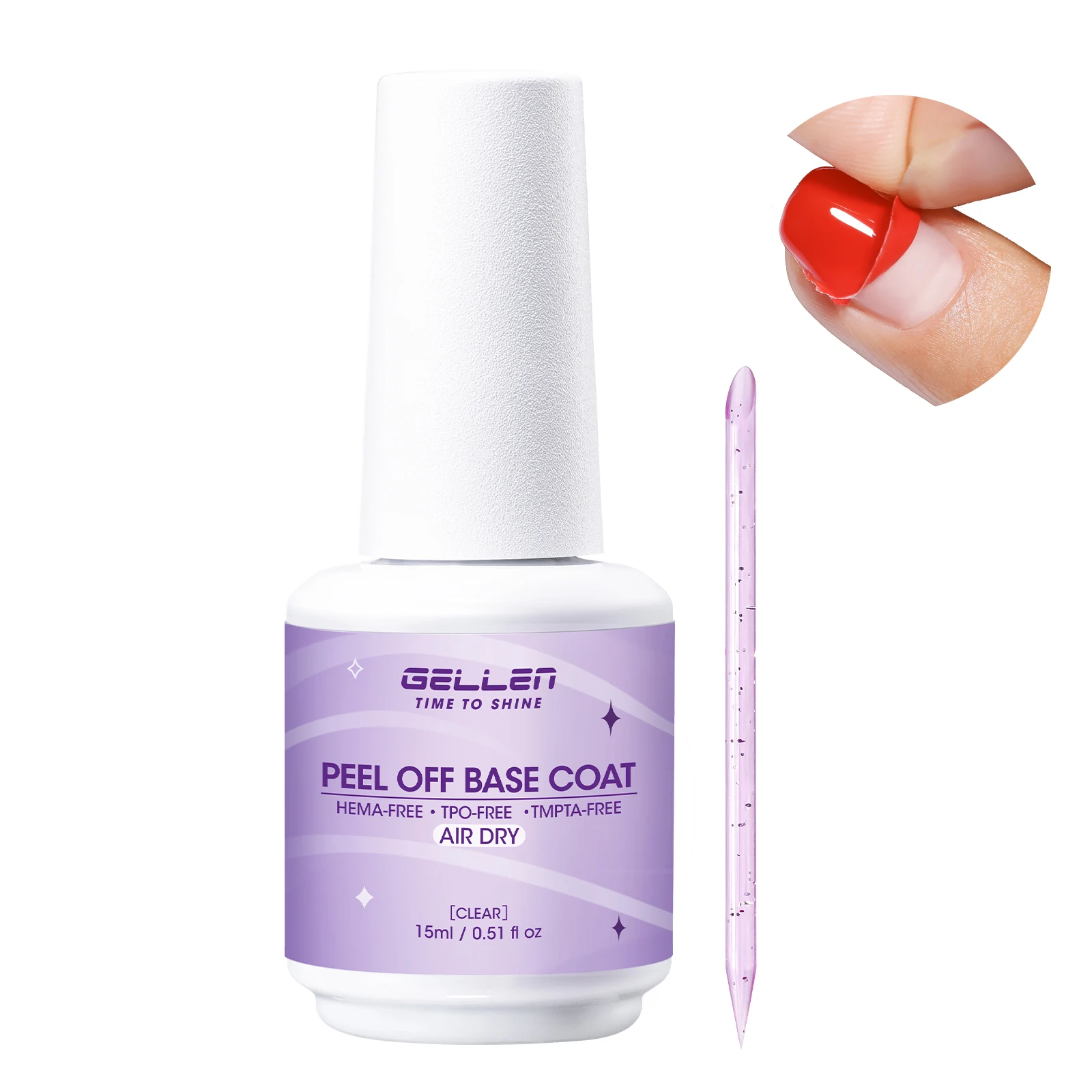 GELLEN Peelable Base Coat Quick Drying Lamp Free Gel Polish for Weak Nails Easy Removal Without Damage Nail Practice DIY
GELLEN Peelable Base Coat Quick Drying Lamp Free Gel Polish for Weak Nails Easy Removal Without Damage Nail Practice DIY
