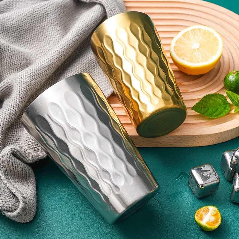 Multi Size Stainless Steel Pattern Beer Milk Tea Coffee Mug Gold Silver Korean Style Family Kitchen Restaurant Hotel Stripe Cup
Multi Size Stainless Steel Pattern Beer Milk Tea Coffee Mug Gold Silver Korean Style Family Kitchen Restaurant Hotel Stripe Cup