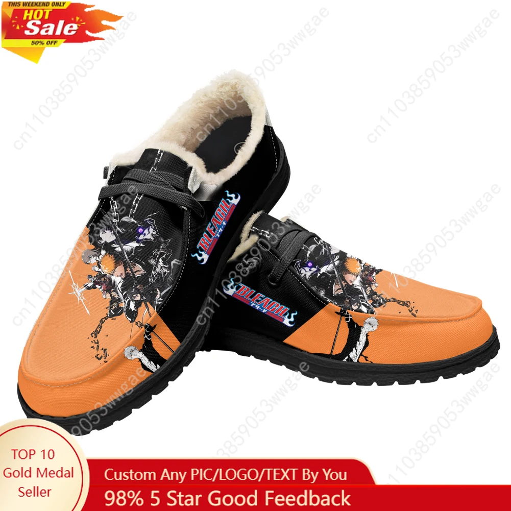 Bleach Velvet Flat Shoes Mens Womens Fashion Warm Casual Shoe Indoor Outdoor Light Shoe Couple Anime Customized Couple Shoes
Bleach Velvet Flat Shoes Mens Womens Fashion Warm Casual Shoe Indoor Outdoor Light Shoe Couple Anime Customized Couple Shoes