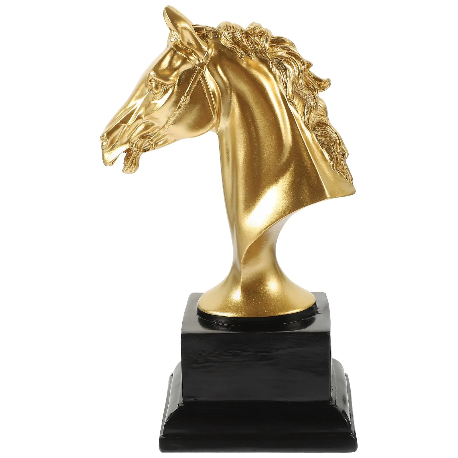 Horse Head Trophy Statue Resin Table Decor Desktop Ornament Exquisite Design Sturdy Material Creative Appearance Fine Details
Horse Head Trophy Statue Resin Table Decor Desktop Ornament Exquisite Design Sturdy Material Creative Appearance Fine Details
