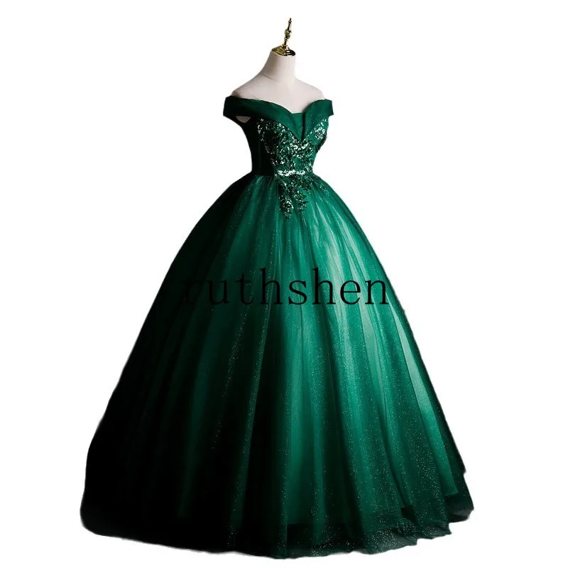 Vestidos De 15 Quinceañera Green Appliques Off The Shoulder Ball Gown Prom Dresses 2025 Woman Robe De Soirée Customized
Vestidos De 15 Quinceañera Green Appliques Off The Shoulder Ball Gown Prom Dresses 2025 Woman Robe De Soirée Customized
