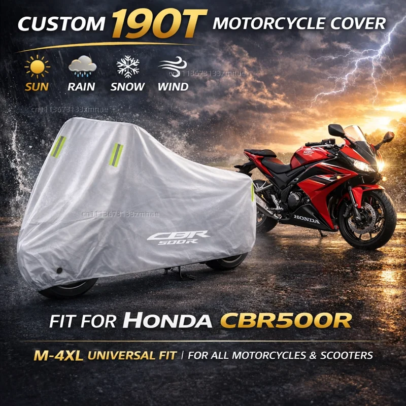 For Honda CBR500R CBR 500R CBR 500 R 2016-2020 2021 2022 Motorcycle Cover Waterproof Heavy Duty Outdoor Rain Dust Sun Protector
For Honda CBR500R CBR 500R CBR 500 R 2016-2020 2021 2022 Motorcycle Cover Waterproof Heavy Duty Outdoor Rain Dust Sun Protector