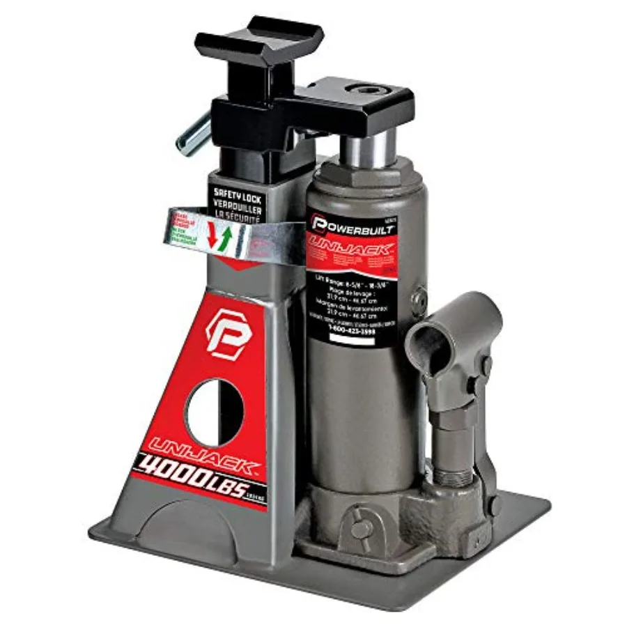 2 Ton UniJack Combination Hydraulic Bottle Jack/ Jackstand in 1 Unit Compact Portable Wide Base for Unibody Sedans CUVs SUVs Ca
2 Ton UniJack Combination Hydraulic Bottle Jack/ Jackstand in 1 Unit Compact Portable Wide Base for Unibody Sedans CUVs SUVs Ca
