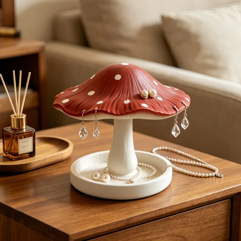 Nordic Mushroom Shape Jewelry Storage Box Ornaments Bedroom Dresser Girls' Room Jewelry Earrings Storage Crafts Birthday Gifts
Nordic Mushroom Shape Jewelry Storage Box Ornaments Bedroom Dresser Girls' Room Jewelry Earrings Storage Crafts Birthday Gifts