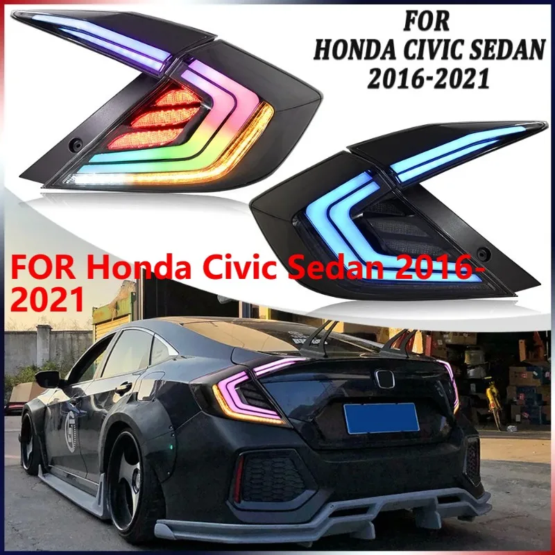 Для Honda Civic Sedan 2016-2021 1 пара RGB светодиодные указатели поворота задние фонари последовательные стоп-сигналы Plug and Play
Для Honda Civic Sedan 2016-2021 1 пара RGB светодиодные указатели поворота задние фонари последовательные стоп-сигналы Plug and Play