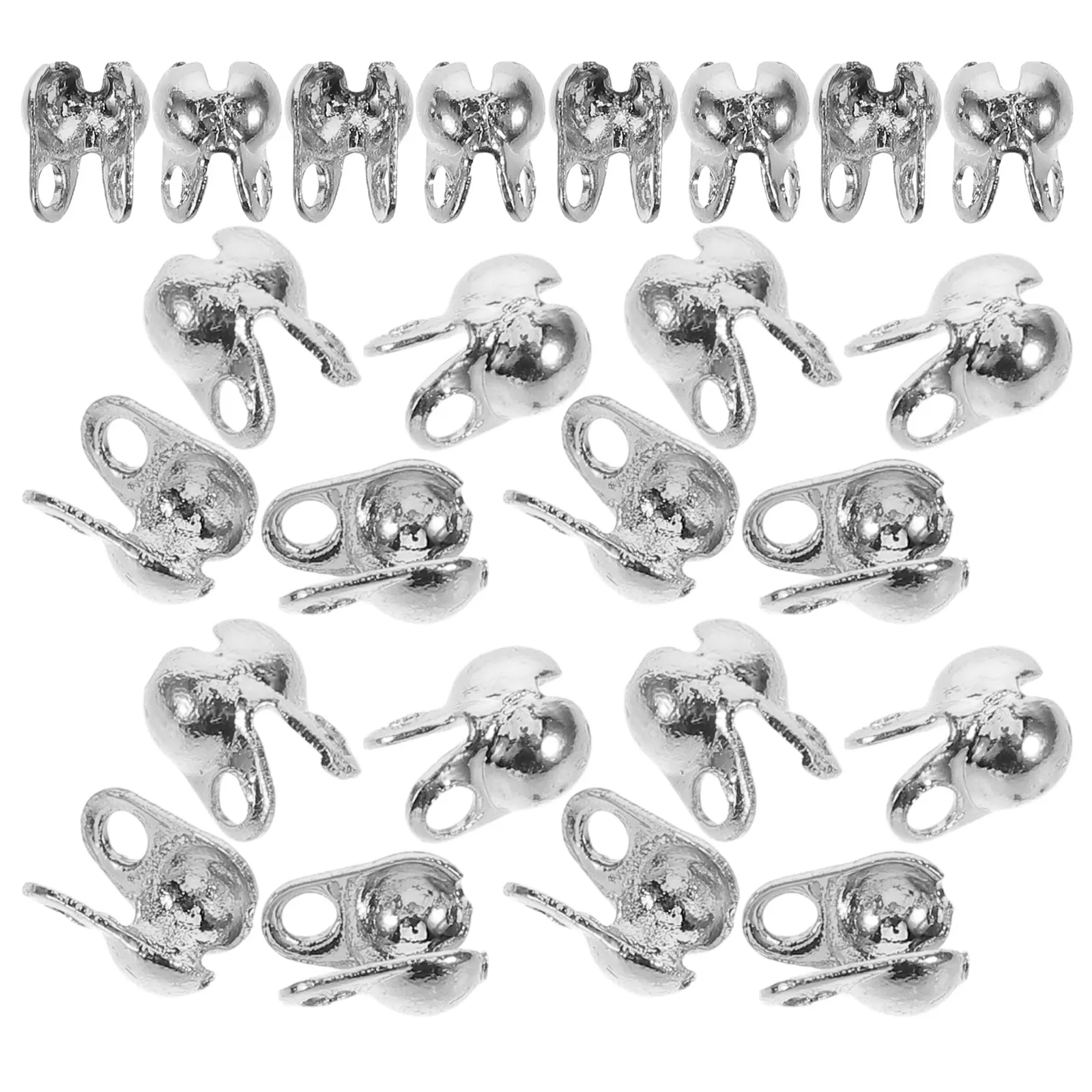 150Pcs Jewelry End Buckles Clamshell Metal Crimp Bead Covers for DIY Necklace Bracelet Making Knot Covers Connector Clasps
150Pcs Jewelry End Buckles Clamshell Metal Crimp Bead Covers for DIY Necklace Bracelet Making Knot Covers Connector Clasps