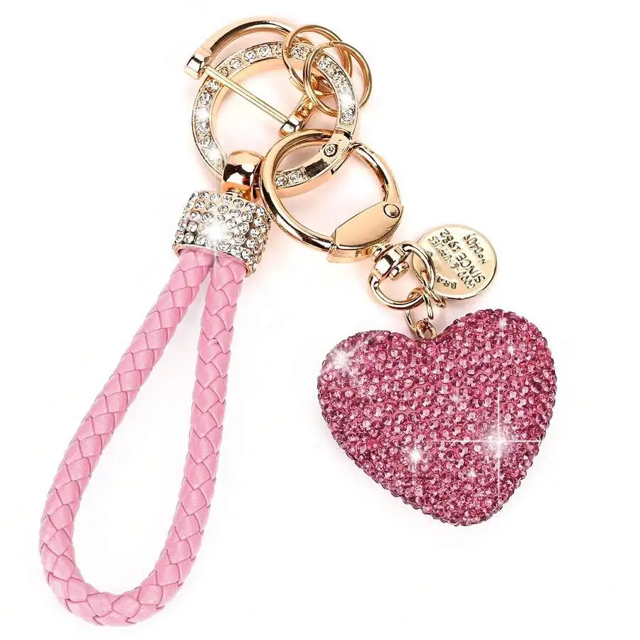 Car Keychain For Women With Rhinestone Heart Shape Bling Girl Cute Keychain For Christmas,Personalized Gift
Car Keychain For Women With Rhinestone Heart Shape Bling Girl Cute Keychain For Christmas,Personalized Gift