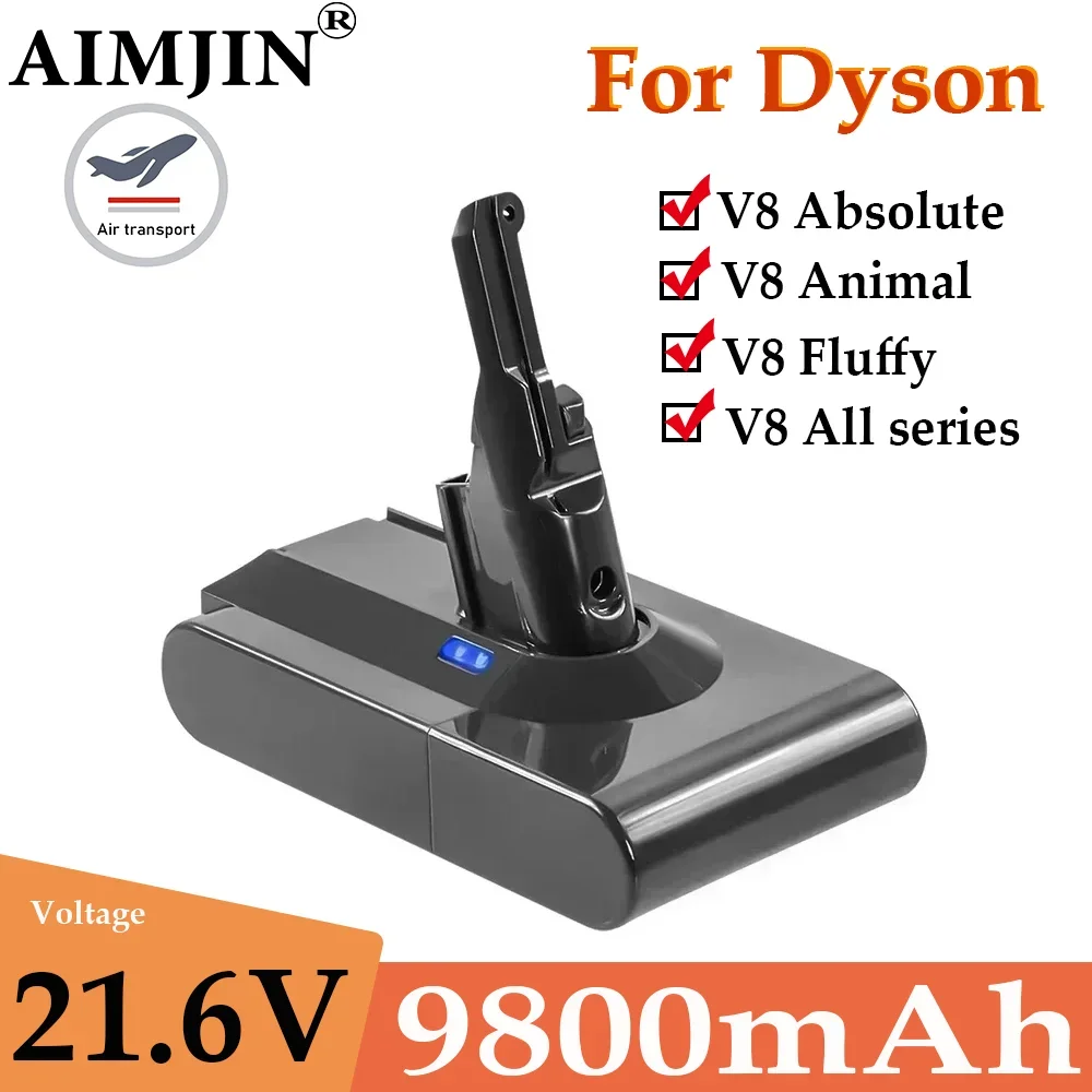Powtree 9800mAh 21.6V For Dyson V8 Battery Absolute V8 Animal Li-ion SV10 Vacuum Cleaner series Rechargeable batteries
Powtree 9800mAh 21.6V For Dyson V8 Battery Absolute V8 Animal Li-ion SV10 Vacuum Cleaner series Rechargeable batteries