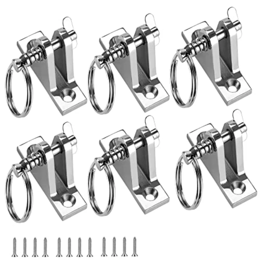 Bimini Top Deck Hinge with Quick Release pin Bimini Top Fitting Hardware 90° Deck Hinge 316 Stainless Steel Installation Screws
Bimini Top Deck Hinge with Quick Release pin Bimini Top Fitting Hardware 90° Deck Hinge 316 Stainless Steel Installation Screws