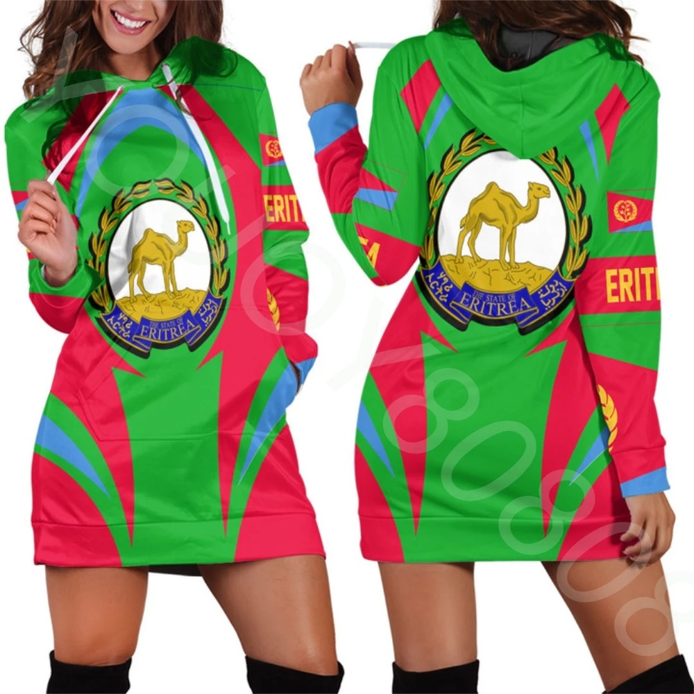 Ladies Hoodie Dress Autumn Winter 2022 Eritrea Flag Print Long Sleeve Hoodie Casual Hooded Pullover Sweater Top Ladies Clothing
Ladies Hoodie Dress Autumn Winter 2022 Eritrea Flag Print Long Sleeve Hoodie Casual Hooded Pullover Sweater Top Ladies Clothing