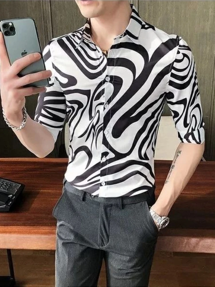 Men's Summer Short Sleeve Shirt Floral Print Casual Button Down Shirt Trendy Hawaiian Style Top for Outdoor
Men's Summer Short Sleeve Shirt Floral Print Casual Button Down Shirt Trendy Hawaiian Style Top for Outdoor