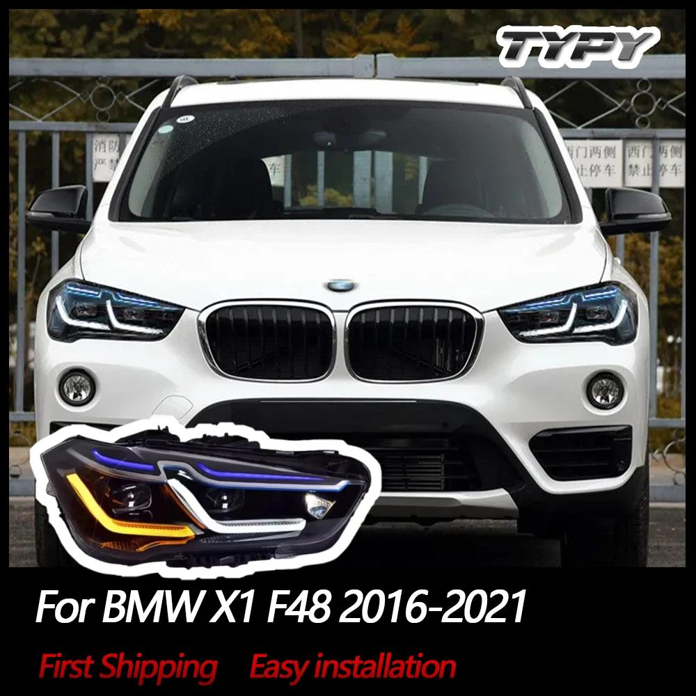 TYPY автомобильные фары для BMW X1 F48 2016-2021 светодиодные автомобильные лампы дневные ходовые огни динамические указатели поворота автомобильные аксессуары
TYPY автомобильные фары для BMW X1 F48 2016-2021 светодиодные автомобильные лампы дневные ходовые огни динамические указатели поворота автомобильные аксессуары