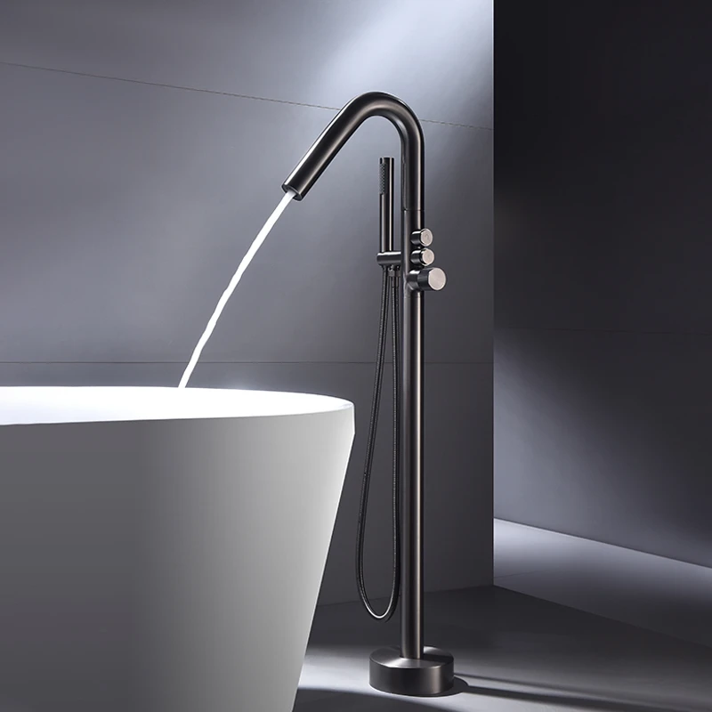Y08 floor-to-ceiling bathtub vertical faucet bathroom shower large flow cylinder side hot and cold can be rotated
Y08 floor-to-ceiling bathtub vertical faucet bathroom shower large flow cylinder side hot and cold can be rotated