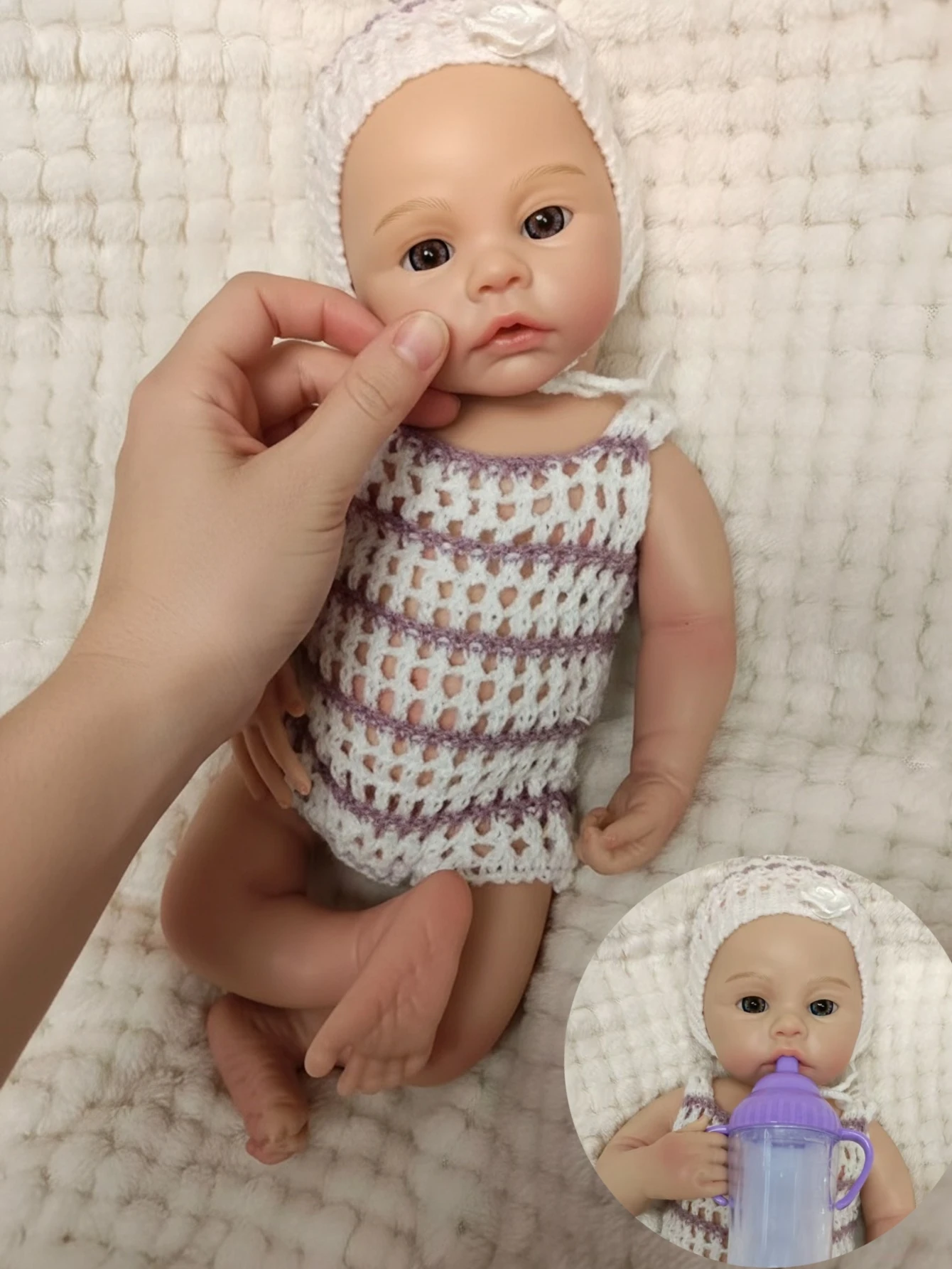 A️1 Meadow Girl 13-дюймовая силиконовая кукла для всего тела ручной работы с открытым ртом для новорожденных Bebe с мягким на ощупь подарком на день рождения для детей
A️1 Meadow Girl 13-дюймовая силиконовая кукла для всего тела ручной работы с открытым ртом для новорожденных Bebe с мягким на ощупь подарком на день рождения для детей