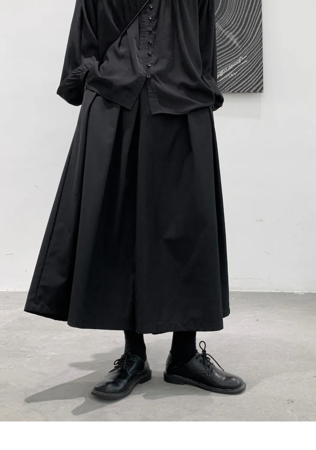 Black Loose Wide Leg Cropped Pants For Women In Summer, Thin And Niche Design, Couple Skirt Pants
Black Loose Wide Leg Cropped Pants For Women In Summer, Thin And Niche Design, Couple Skirt Pants