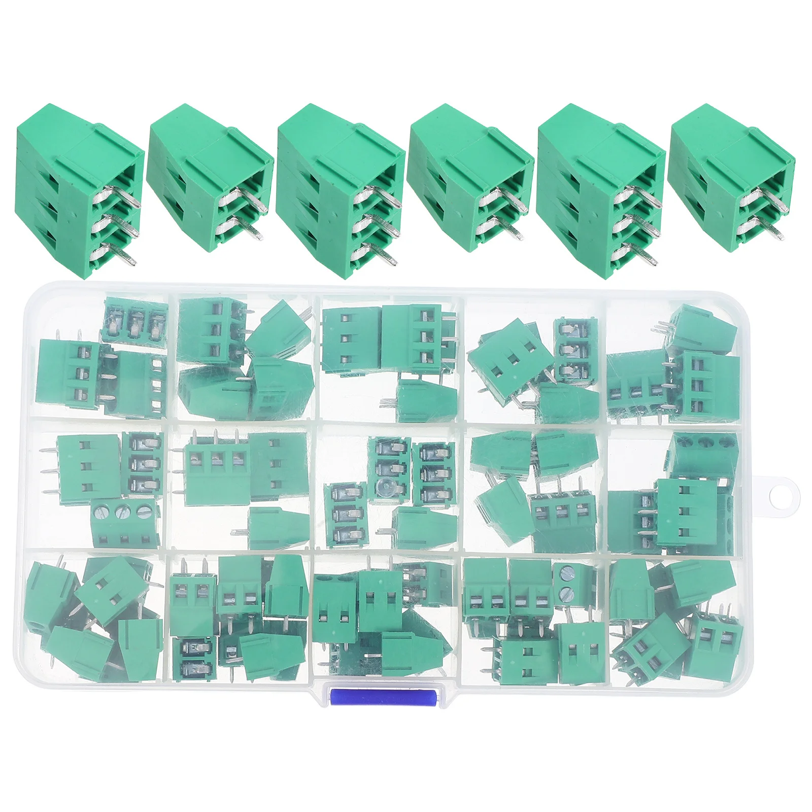 80Pcs Screw Terminal Block Connector Threaded Lock Secure Electrical Wire Connector 2 Pin 3 Pin Pcb Wiring Terminal Strip
80Pcs Screw Terminal Block Connector Threaded Lock Secure Electrical Wire Connector 2 Pin 3 Pin Pcb Wiring Terminal Strip