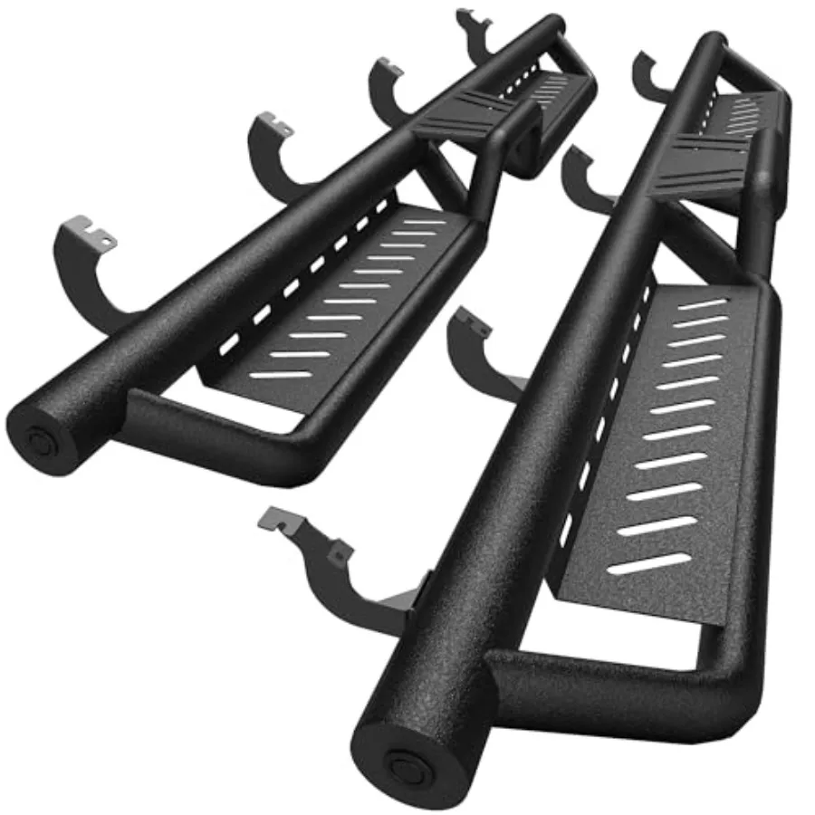 Two-Stair Running Boards for 2022-2026 Toyota Tundra CrewMax Cab, Black Heavy-Duty Steel Drop Side Step Rail Nerf Bars
Two-Stair Running Boards for 2022-2026 Toyota Tundra CrewMax Cab, Black Heavy-Duty Steel Drop Side Step Rail Nerf Bars