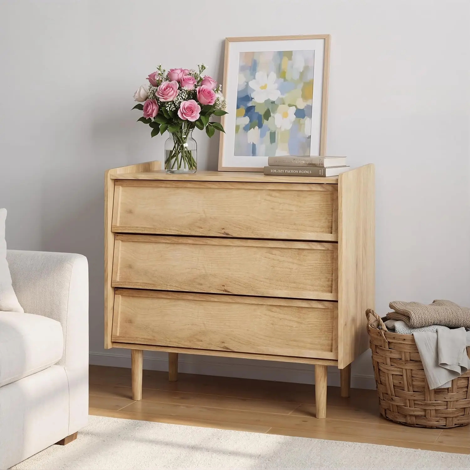 3 Drawers Dresser 31 5 W Mid Century Modern Wooden Chest of Drawers Large Night Stands Organizer for Bedroom Closet Hallway
3 Drawers Dresser 31 5 W Mid Century Modern Wooden Chest of Drawers Large Night Stands Organizer for Bedroom Closet Hallway