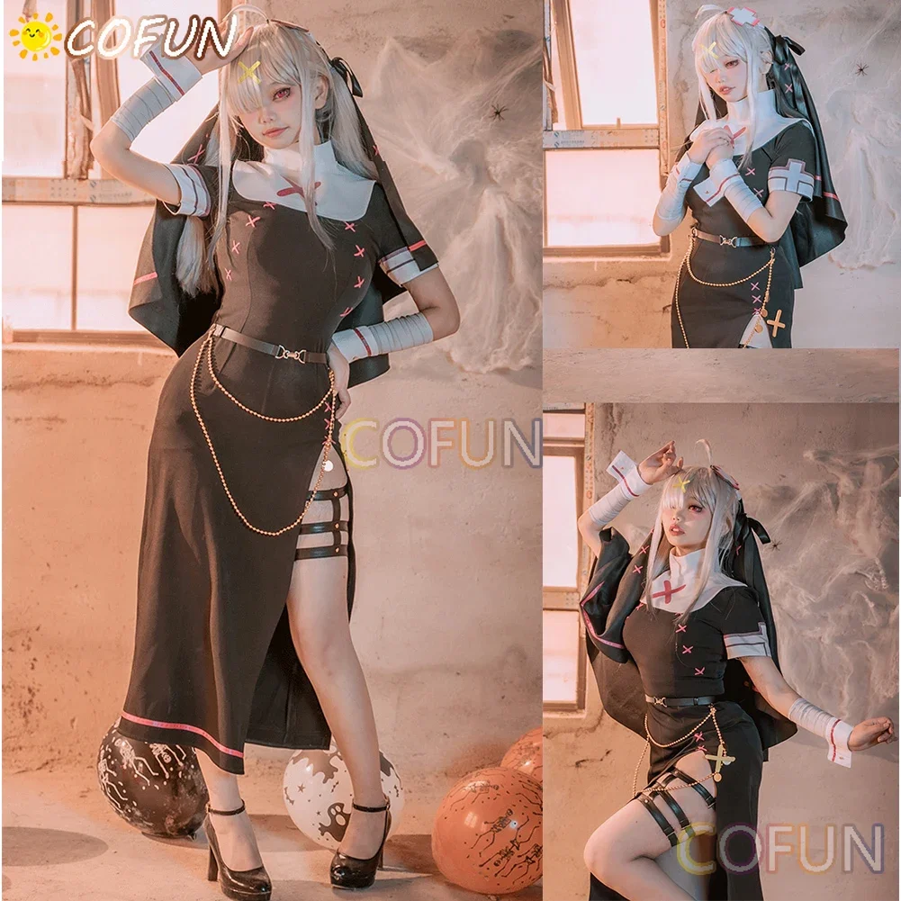 COFUN Vtuber Косплей Sukoya Kana Косплей Костюм Платье сестры Черный костюм с вуалью Униформа для вечеринки на Хэллоуин Аниме Одежда
COFUN Vtuber Косплей Sukoya Kana Косплей Костюм Платье сестры Черный костюм с вуалью Униформа для вечеринки на Хэллоуин Аниме Одежда