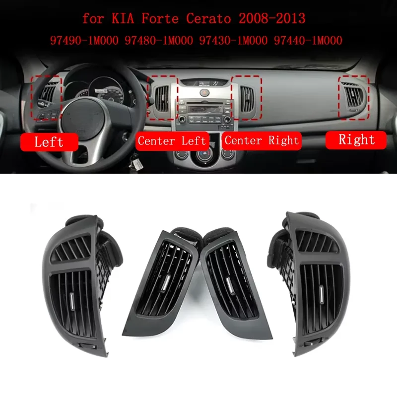 4pcs For KIA FORTE CERATO 2008-2015 Air conditioning A/C outlet front air outlet center Vents Plate Panel Car Accessories
4pcs For KIA FORTE CERATO 2008-2015 Air conditioning A/C outlet front air outlet center Vents Plate Panel Car Accessories