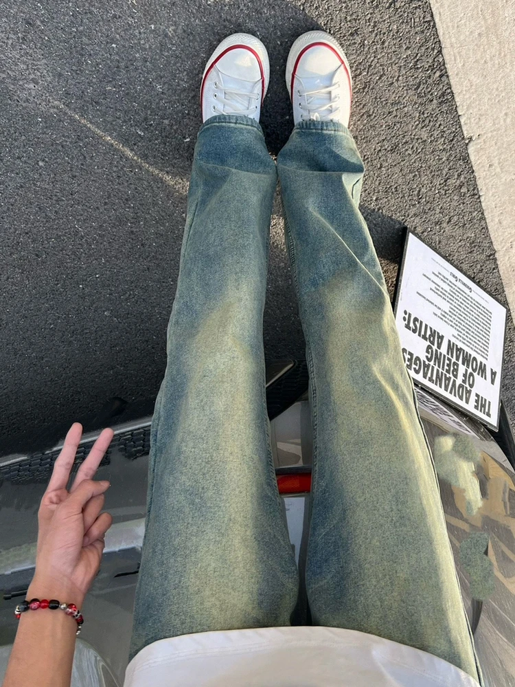 Retro Blue Men's Straight Leg Jeans High Street American Style Spring Autumn CleanFit Micro Flared Pants Youth Casual Jeans
Retro Blue Men's Straight Leg Jeans High Street American Style Spring Autumn CleanFit Micro Flared Pants Youth Casual Jeans