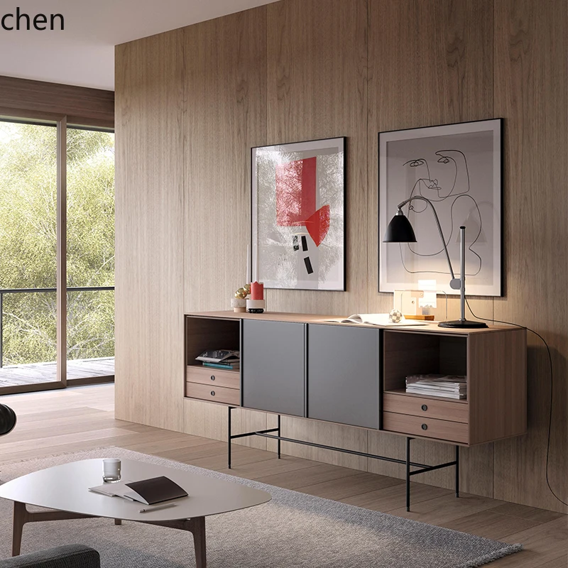 CP simple modern side cabinet dining room solid wood tall living room locker furniture
CP simple modern side cabinet dining room solid wood tall living room locker furniture