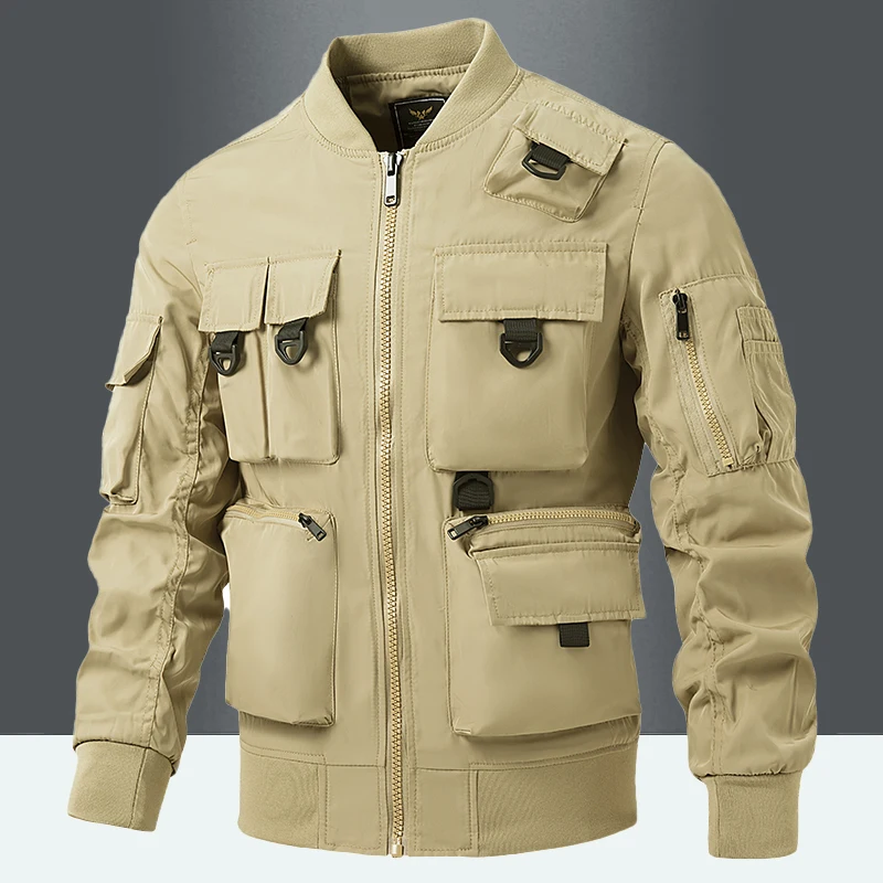 Весенне-осенняя функциональная куртка-бомбер в стиле ретро для мотоциклистов, рабочая одежда, верхняя одежда для мотоциклистов, многокарманная куртка Ameika Sle
Весенне-осенняя функциональная куртка-бомбер в стиле ретро для мотоциклистов, рабочая одежда, верхняя одежда для мотоциклистов, многокарманная куртка Ameika Sle