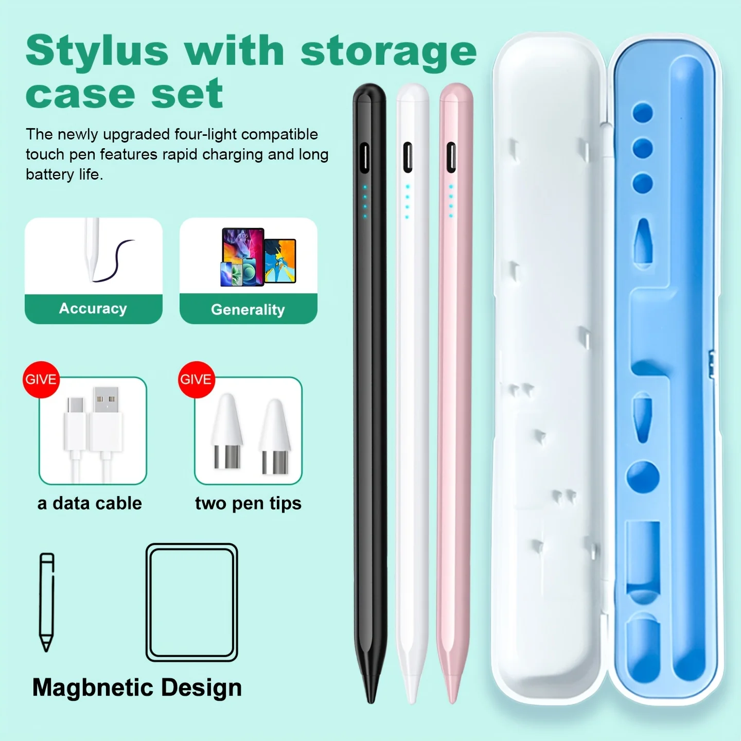 Universal Android for Samsung Galaxy Tab A9 A9Plus A8 A7 A7lite Tablet S Pencil Touchscreens Stylists Pen For Writing Drawing
Universal Android for Samsung Galaxy Tab A9 A9Plus A8 A7 A7lite Tablet S Pencil Touchscreens Stylists Pen For Writing Drawing