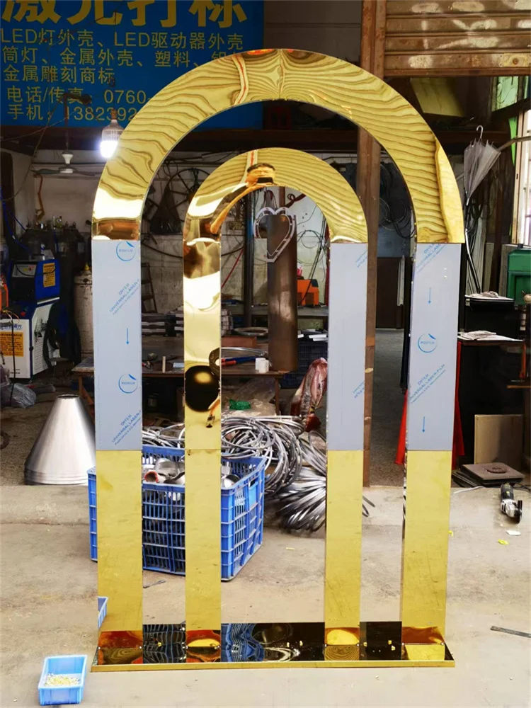 Wedding Arch Flower Rack Exquisite Gold Set Party Stage Decor Stainless Steel Wedding Background
Wedding Arch Flower Rack Exquisite Gold Set Party Stage Decor Stainless Steel Wedding Background