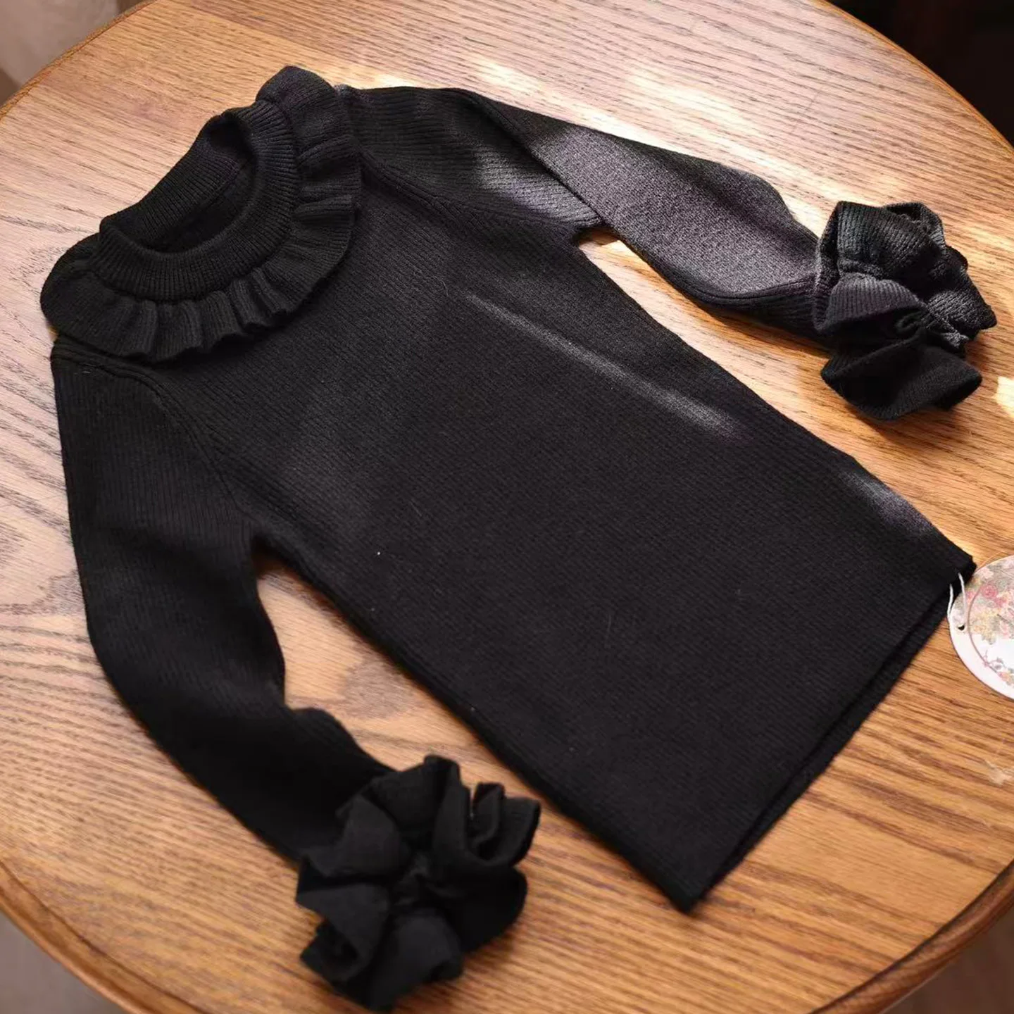 Вязаный свитер для детей, с круглым вырезом, одежда для девочек, осень-зима, пуловер для мальчиков, однотонный универсальный топ для малышей
Вязаный свитер для детей, с круглым вырезом, одежда для девочек, осень-зима, пуловер для мальчиков, однотонный универсальный топ для малышей