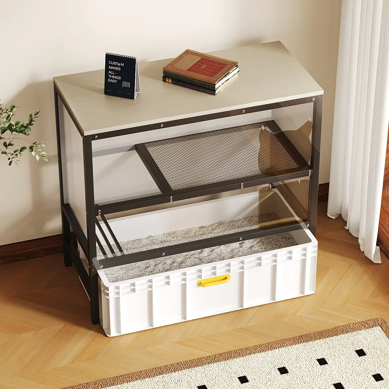 Stainless Steel cat Litter Box Automatic Defecation Side Entrance cat Litter Box Sandbox Areneros Para Gatos Household Items
Stainless Steel cat Litter Box Automatic Defecation Side Entrance cat Litter Box Sandbox Areneros Para Gatos Household Items
