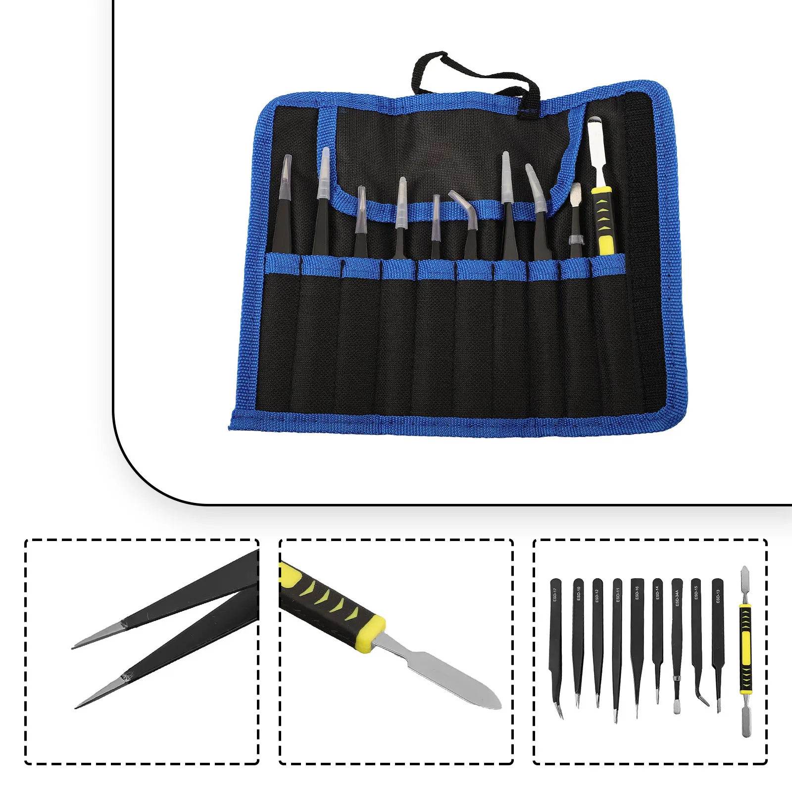 Disassembly Tool Tweezers Set Computer For Many Applications 10/11 Pcs Anti-magnetic Tweezers Set Use It Safely
Disassembly Tool Tweezers Set Computer For Many Applications 10/11 Pcs Anti-magnetic Tweezers Set Use It Safely