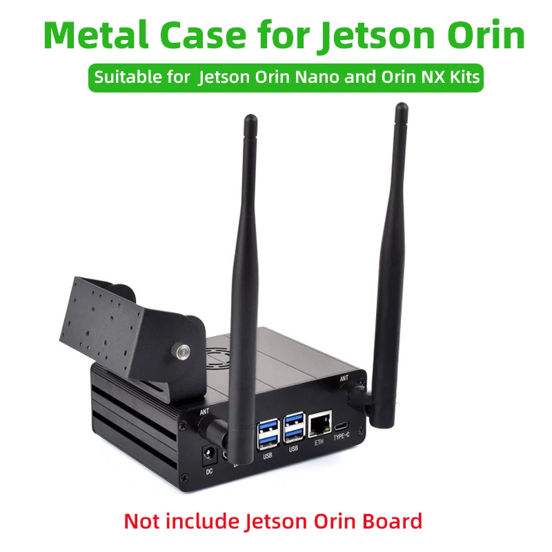 Aluminum Alloy Case For Jetson Orin With Camera Holder Suitable for Jetson Orin Nano And Jetson Orin NX Kits
Aluminum Alloy Case For Jetson Orin With Camera Holder Suitable for Jetson Orin Nano And Jetson Orin NX Kits