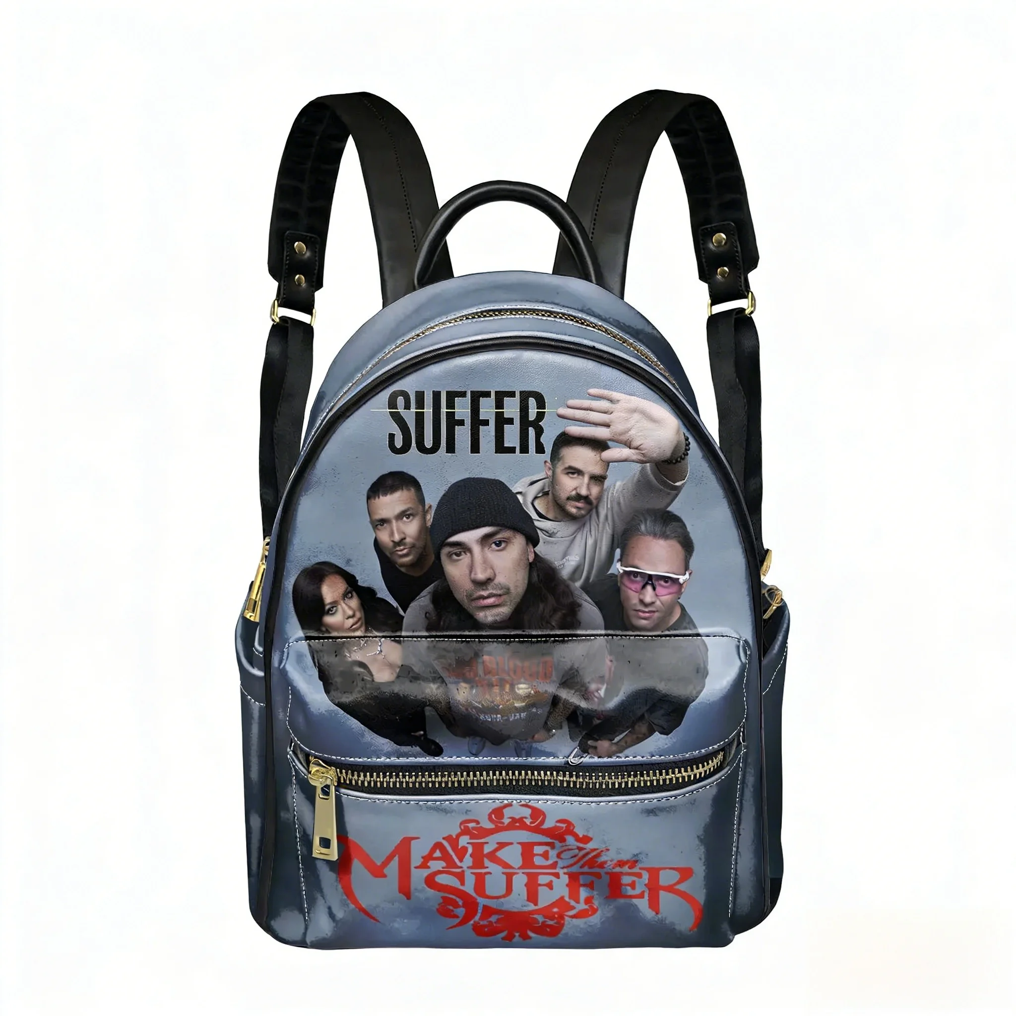 Рюкзак с металлическим ремешком Make Them Suffer, женский и мужской персонализированный двойной рюкзак на плечо, деловая дорожная сумка для книг, подарочный рюкзак
Рюкзак с металлическим ремешком Make Them Suffer, женский и мужской персонализированный двойной рюкзак на плечо, деловая дорожная сумка для книг, подарочный рюкзак