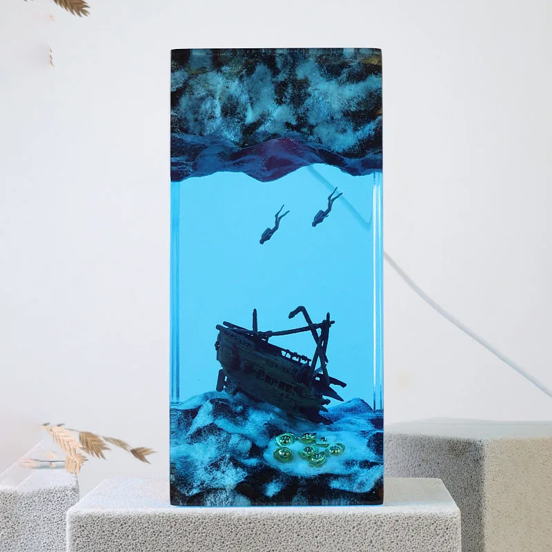 Modern Minimalist Style Resin Handicraft Desktop Ornament shipwreck Solid Wood Luminous Base Living Room Bedroom Home Decoration
Modern Minimalist Style Resin Handicraft Desktop Ornament shipwreck Solid Wood Luminous Base Living Room Bedroom Home Decoration