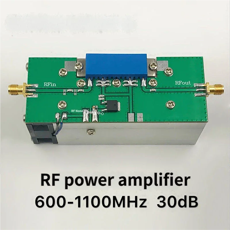 1pcs 600-1100MHz Gain=30dB, Pout=8W RF Power Amplifier
1pcs 600-1100MHz Gain=30dB, Pout=8W RF Power Amplifier