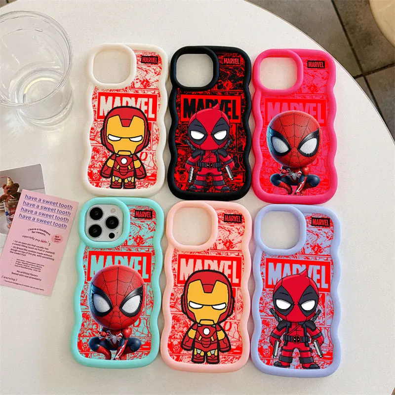 Cute Ironman Deadpool Spiderman Marvel Candy Color Phone Case For iPhone 17 16 15 14 Plus 11 Pro Max 13 12 17 Air 17E 16E Cover
Cute Ironman Deadpool Spiderman Marvel Candy Color Phone Case For iPhone 17 16 15 14 Plus 11 Pro Max 13 12 17 Air 17E 16E Cover