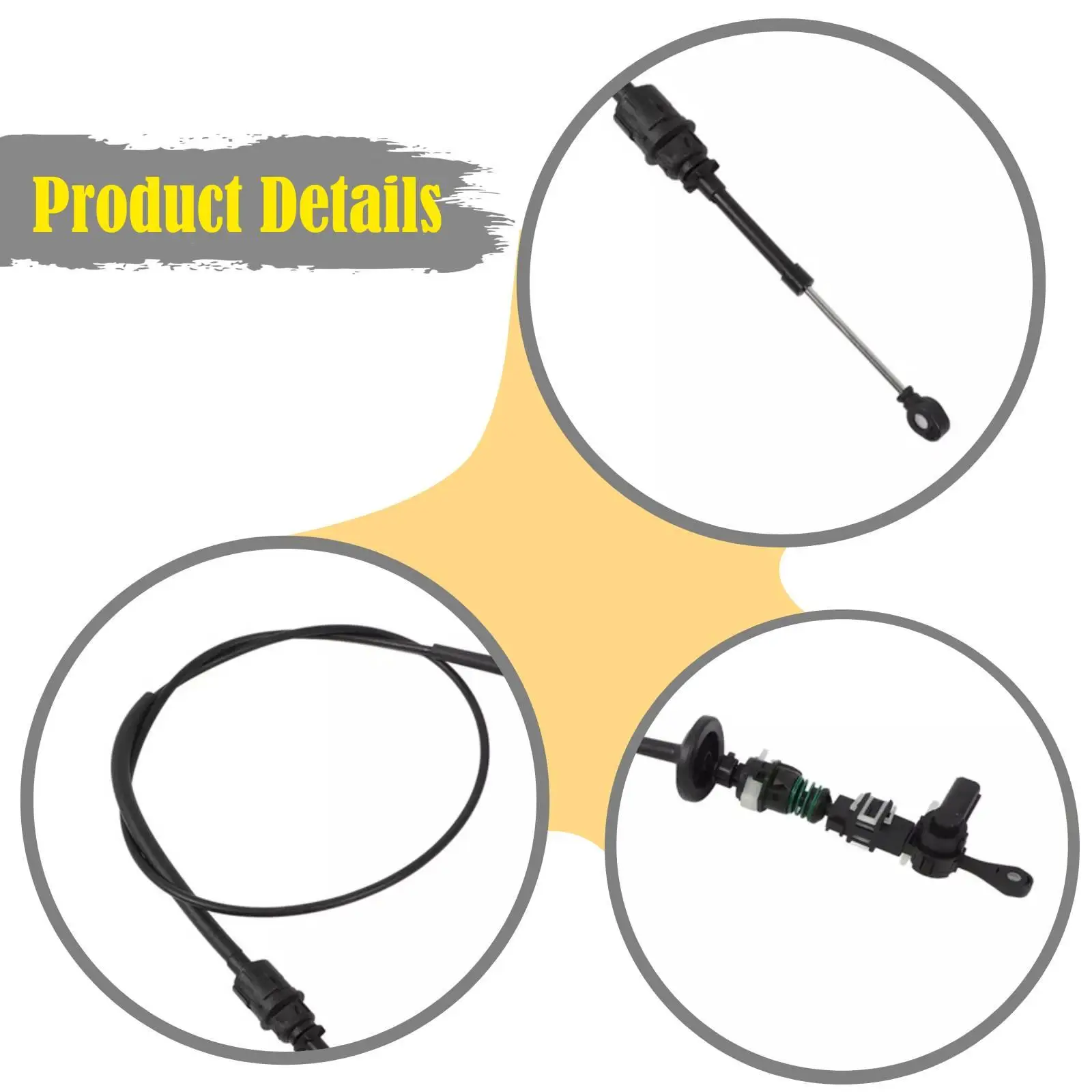 Auto Transmission Shift Cable 52107847AK Vehicle Reliable Replaces Repair Accessories Easy Installation for Dodge RAM 3500
Auto Transmission Shift Cable 52107847AK Vehicle Reliable Replaces Repair Accessories Easy Installation for Dodge RAM 3500