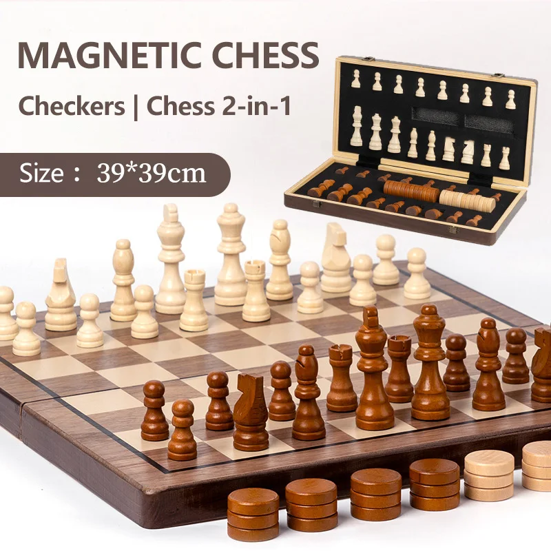 Набор «Шахи и шашки» 2 в 1, высококачественные складные магнитные шахматные фигуры и шахматная доска из цельного дерева, детская подарочная игра в шахматную доску
Набор «Шахи и шашки» 2 в 1, высококачественные складные магнитные шахматные фигуры и шахматная доска из цельного дерева, детская подарочная игра в шахматную доску