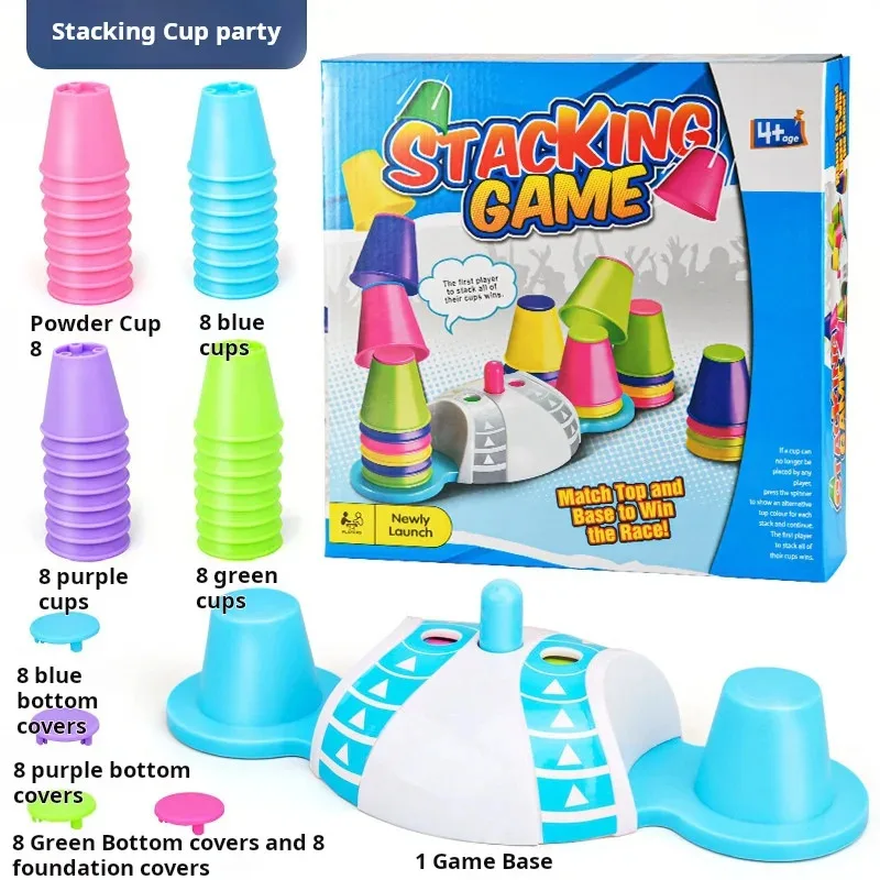 Folding Cup Stacking Game Sports Toy Set Hand-Speed Competitive Play Logic Training Board Game Educational Family Party
Folding Cup Stacking Game Sports Toy Set Hand-Speed Competitive Play Logic Training Board Game Educational Family Party