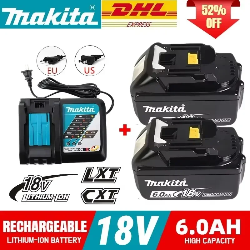 100% Original Makita NEW 6Ah/5Ah for Makita 18V Battery BL1850B BL1850 BL1840 BL1860 BL1815 Replacement Lithium Battery
100% Original Makita NEW 6Ah/5Ah for Makita 18V Battery BL1850B BL1850 BL1840 BL1860 BL1815 Replacement Lithium Battery