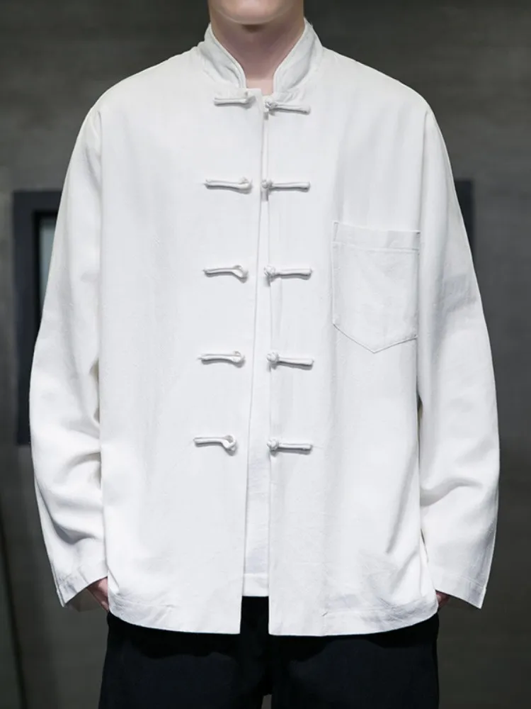 New 2025 Men's Linen Long Sleeve Shirt Vintage Button up Collar Tang Costume Style Trendy Chinese Style Stand Collar Top
New 2025 Men's Linen Long Sleeve Shirt Vintage Button up Collar Tang Costume Style Trendy Chinese Style Stand Collar Top
