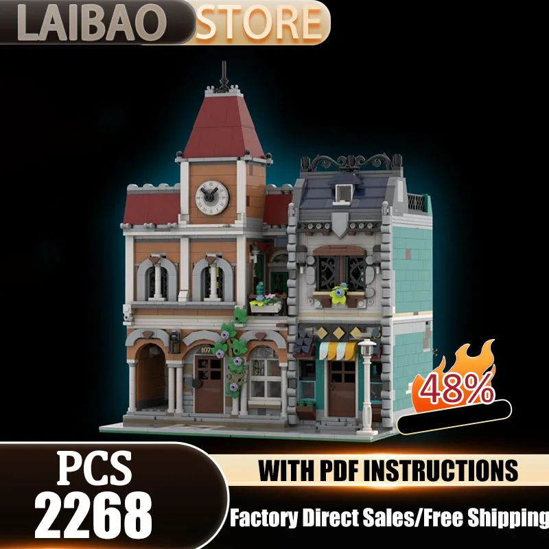 City Building Moc Building Blocks Exhibits in the Bell Tower Technology Bricks Christmas Assembly DIY Toys Constructrion Gifts
City Building Moc Building Blocks Exhibits in the Bell Tower Technology Bricks Christmas Assembly DIY Toys Constructrion Gifts