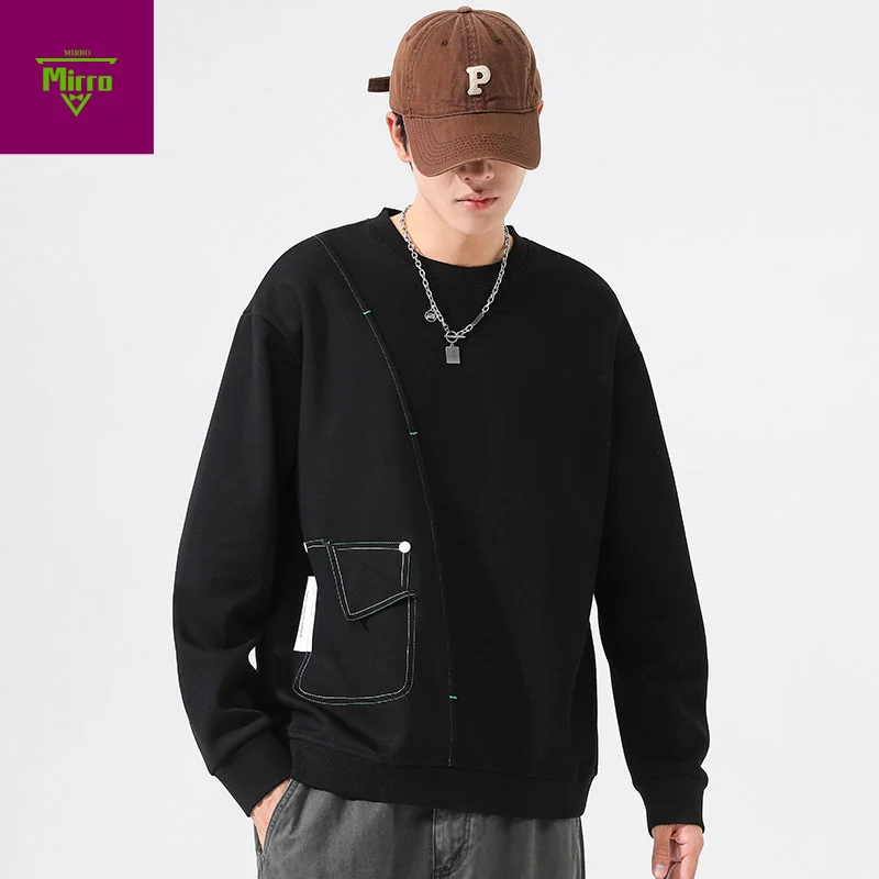 M-8XLAutumn Round Neck Breathable Sweat Absorption Sweatshirt Men Elasticity casual Korean Style Tops
M-8XLAutumn Round Neck Breathable Sweat Absorption Sweatshirt Men Elasticity casual Korean Style Tops