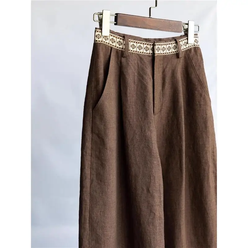 Casual High Waist Wide Leg Pants Women's Spring 2026 New Loose Fit plus Size Big MM Straight Tube Long Trousers Embroidery
Casual High Waist Wide Leg Pants Women's Spring 2026 New Loose Fit plus Size Big MM Straight Tube Long Trousers Embroidery