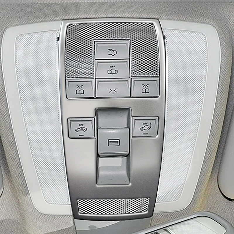 Stainless steel Mercedes-Benz old C-class E-class GLK/CLS C200 E260 interior decoration reading light modification panel sticker
Stainless steel Mercedes-Benz old C-class E-class GLK/CLS C200 E260 interior decoration reading light modification panel sticker
