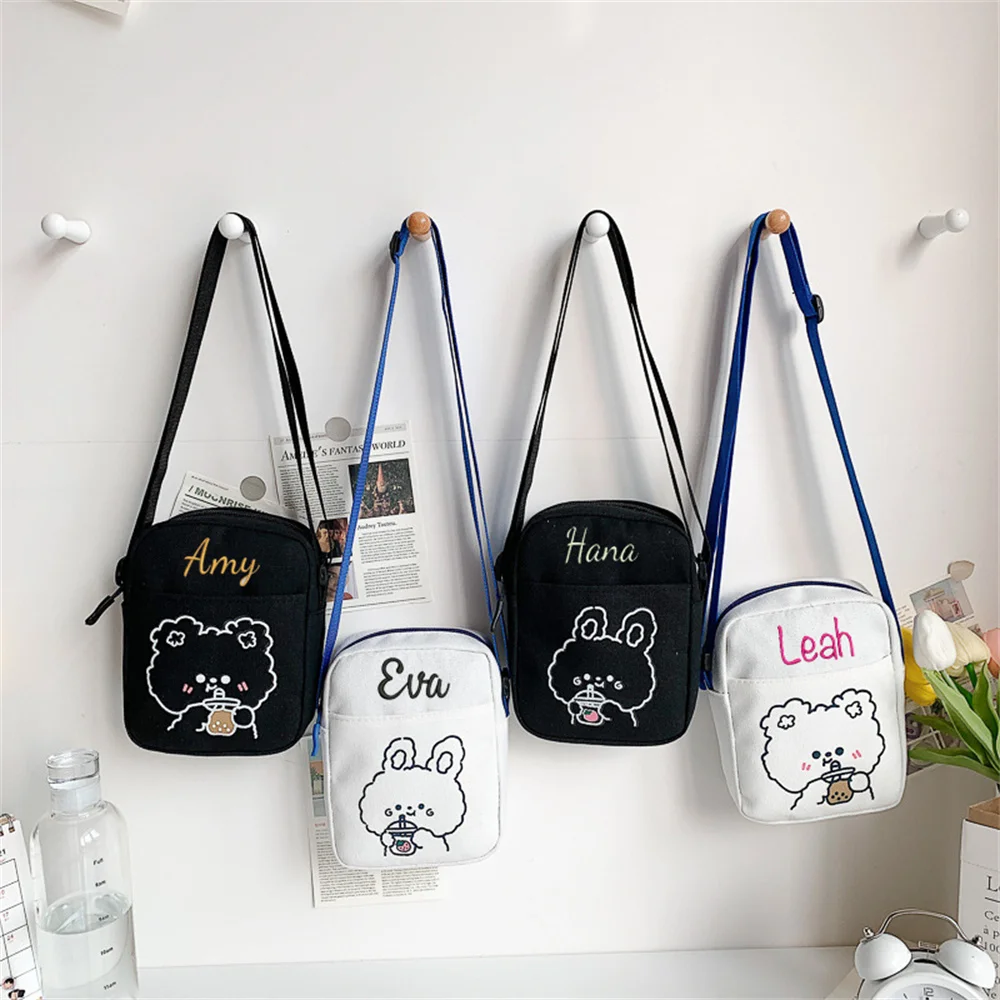 Cute Canvas Small Bag Female Embroidery Travel Crossbody Bag Fashion Student Girl Shoulder Bags For Teenager Messenger Bags
Cute Canvas Small Bag Female Embroidery Travel Crossbody Bag Fashion Student Girl Shoulder Bags For Teenager Messenger Bags