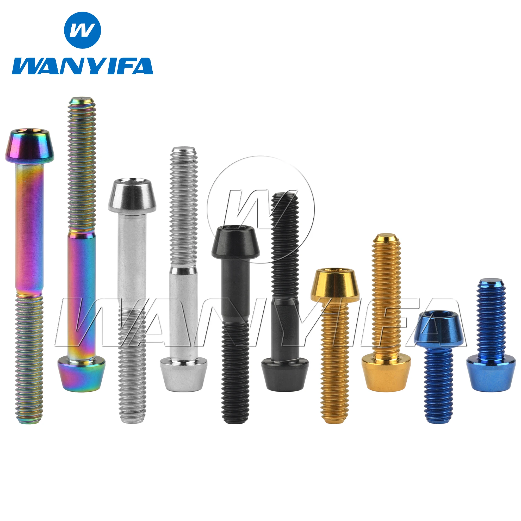 Wanyifa Titanium Bolt M6x10 16 18 20 25 30 35 40 45 50 55 60 65mm DIN912 Taper Hex Allen Head Screw for Bike Parts Ti Fasteners
Wanyifa Titanium Bolt M6x10 16 18 20 25 30 35 40 45 50 55 60 65mm DIN912 Taper Hex Allen Head Screw for Bike Parts Ti Fasteners
