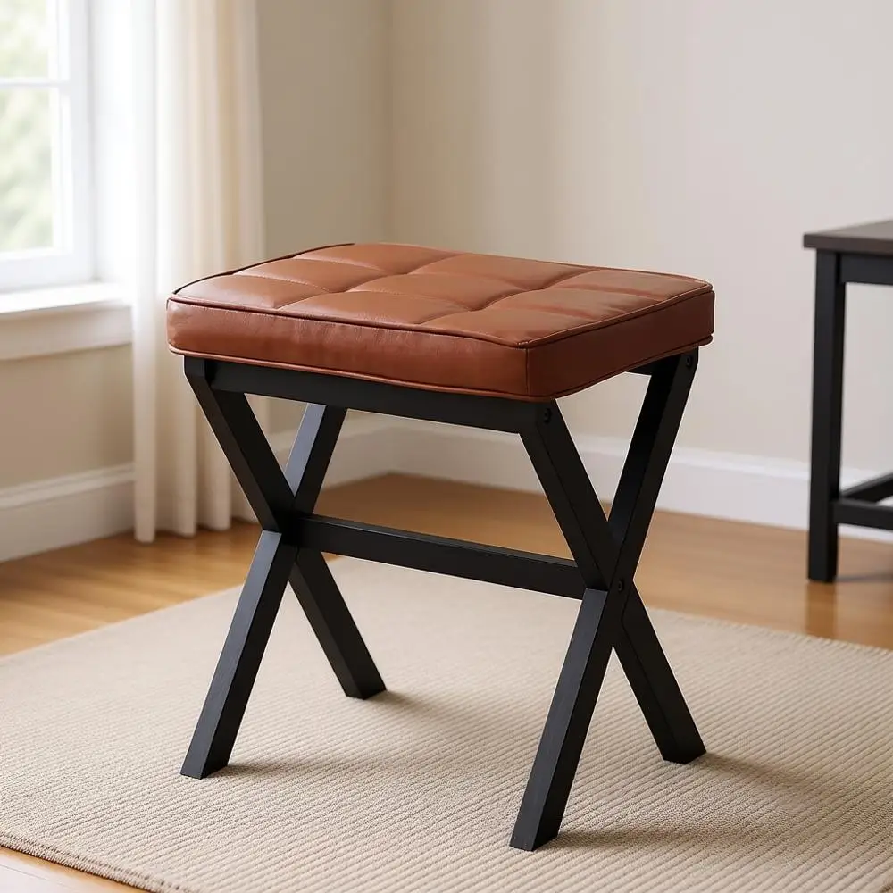 Компактная подставка для ног с мягким сиденьем, бамбуковыми ножками и насыщенно-коричневым цветом.
Компактная подставка для ног с мягким сиденьем, бамбуковыми ножками и насыщенно-коричневым цветом.